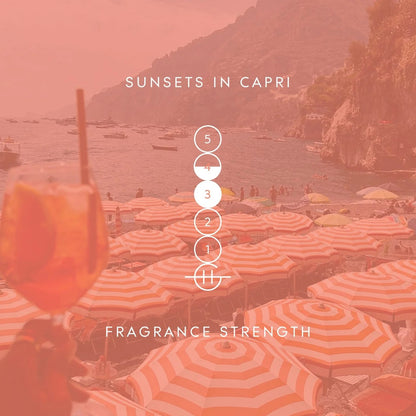 Glasshouse Fragrances - Sunsets in Capri White Peach & Sea Breeze Soy Candle
