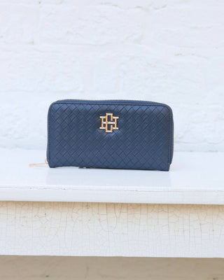Caroline Hill - Penelope Wallet Woven - Navy