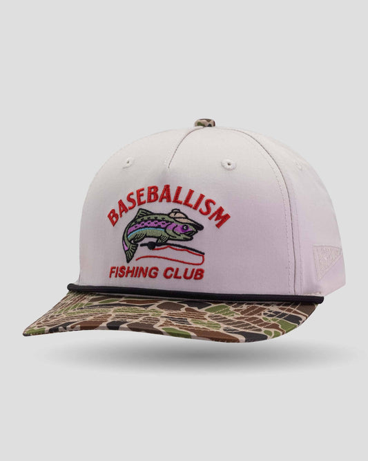 Baseballism - Fishing Club Angler Five Panel Rope Cap - Camo -