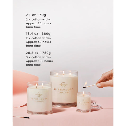 Glasshouse Fragrances - Arabian Nights White Oud Soy Candle