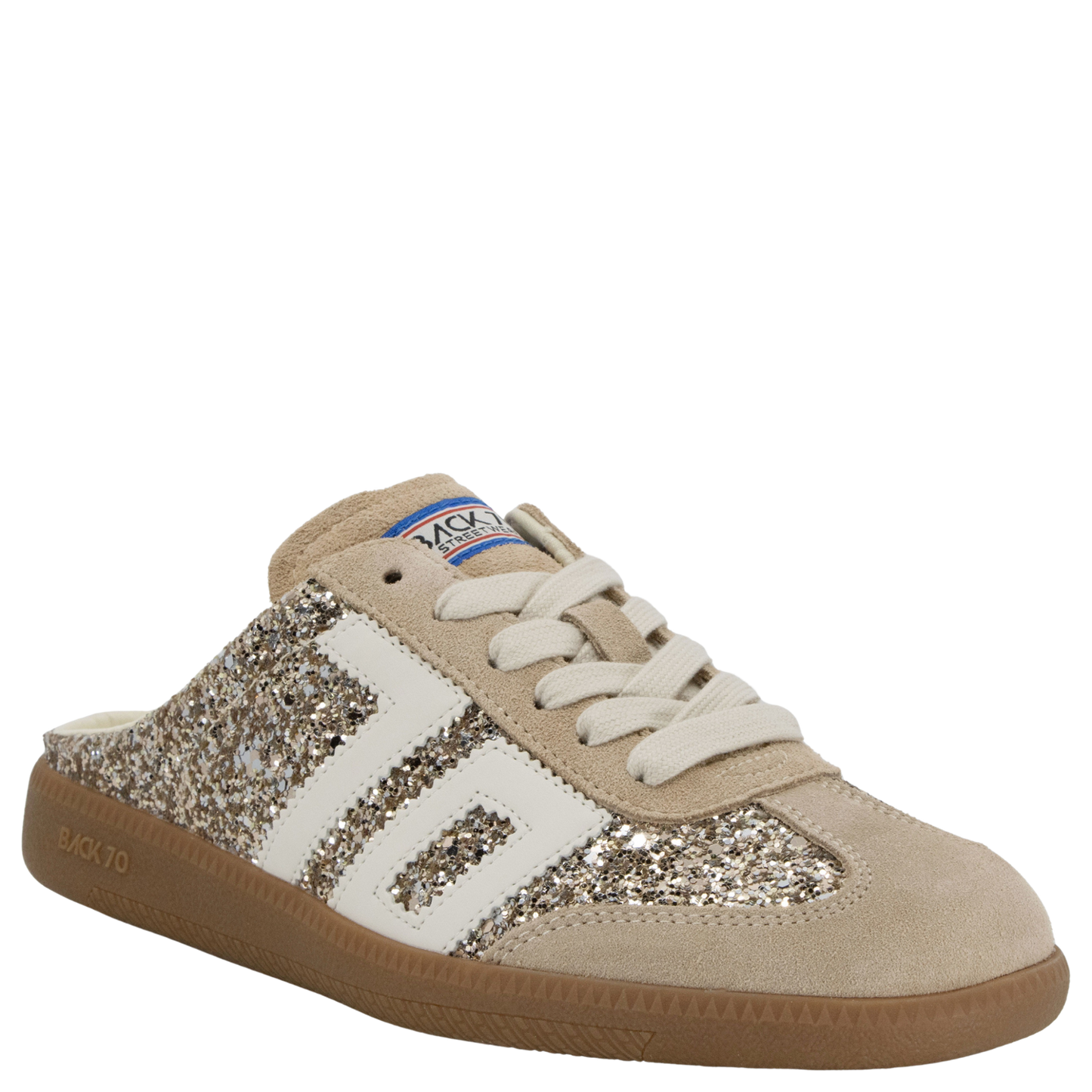 Back 70 - Easter FL Backless Sneaker - Glitter Gold