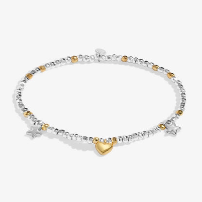 Sparkle Confetti ‘Happy Birthday’ 9738 - Crystal, Gold & Silver Bracelet