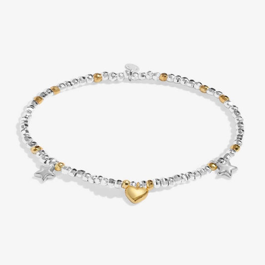 Sparkle Confetti ‘Happy Birthday’ 9738 - Crystal, Gold & Silver Bracelet