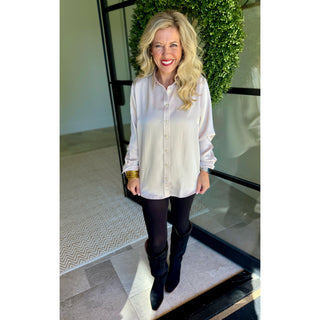 SPANX - Silky Smooth Button Down Top 1680– Birch