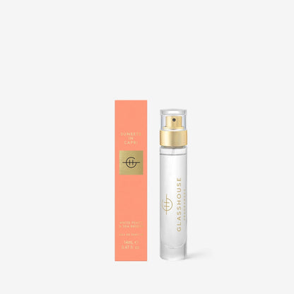 Glasshouse Fragrances - Sunsets in Capri White Peach & Sea Breeze - 0.47 fl. oz. Eau de Parfum