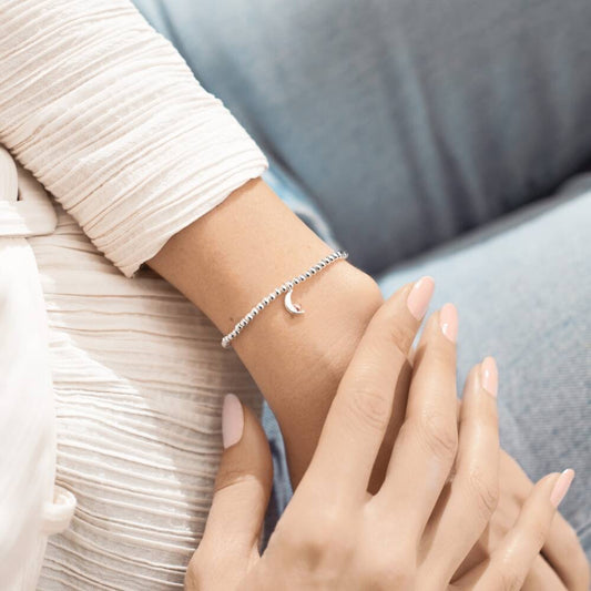 ‘Love You to the Moon and Back’ - 2521 - Silver Bracelet