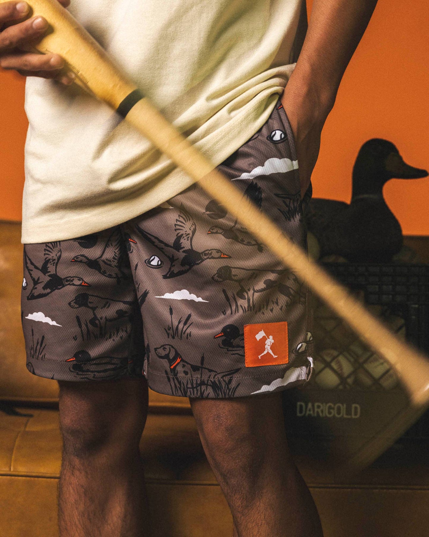 Baseballism - Hardball Hunter Diamond Air Mesh Shorts (Buck Skin) - Youth - SALE