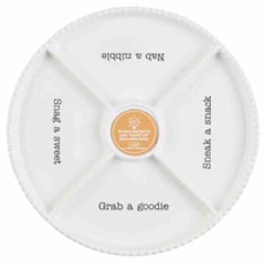 Mud Pie Circa Divided Tray, White