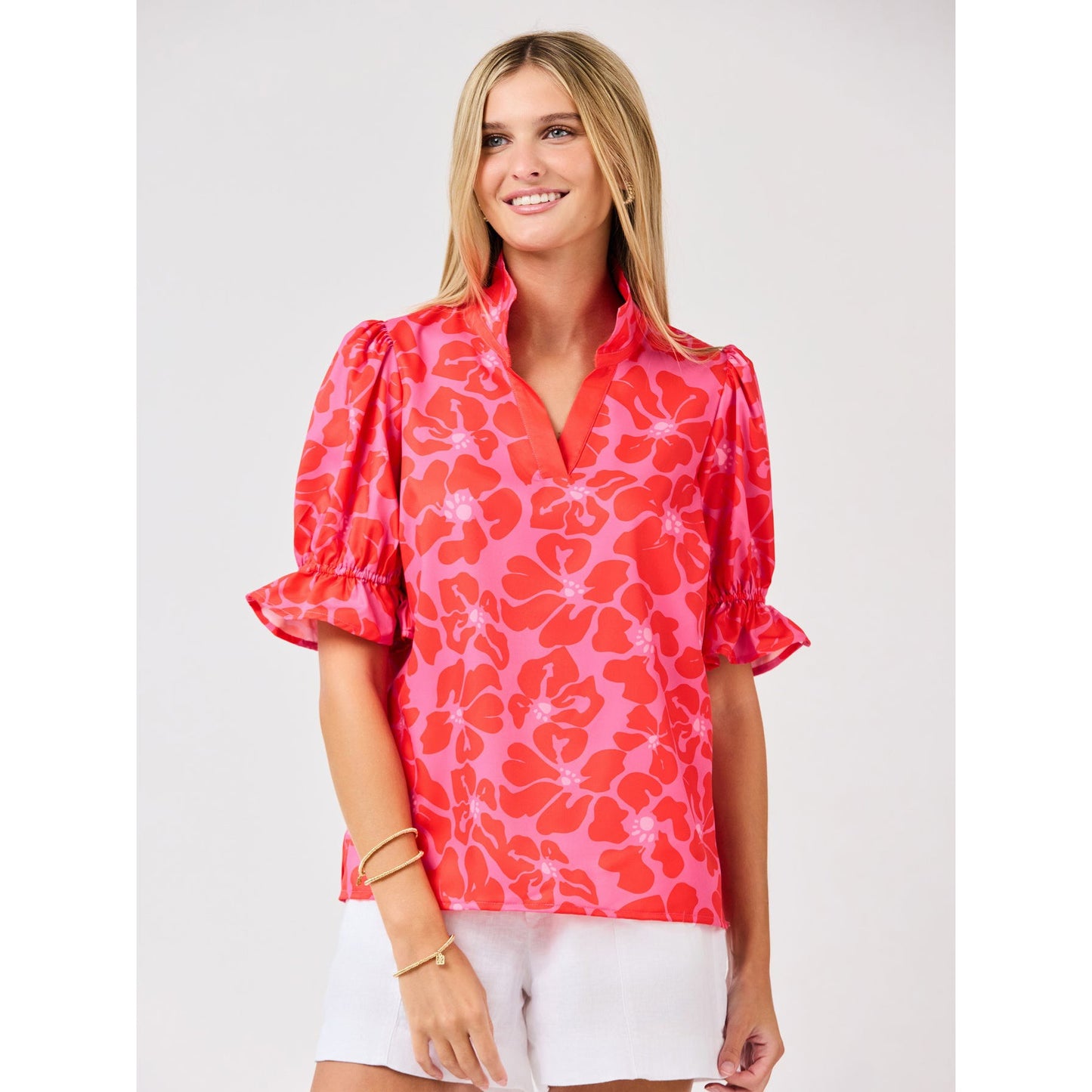 Jessica Top – Garden Samba Pink Floral - SALE was $54.95