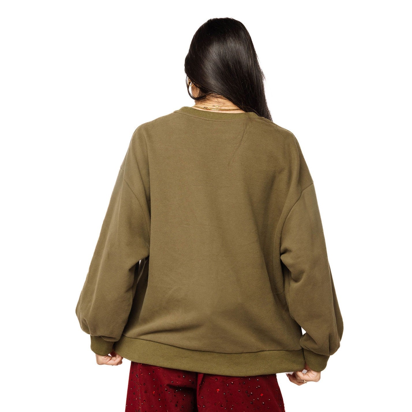 Queen of Sparkles - Brown Plaid “THANKS” Sweatshirt