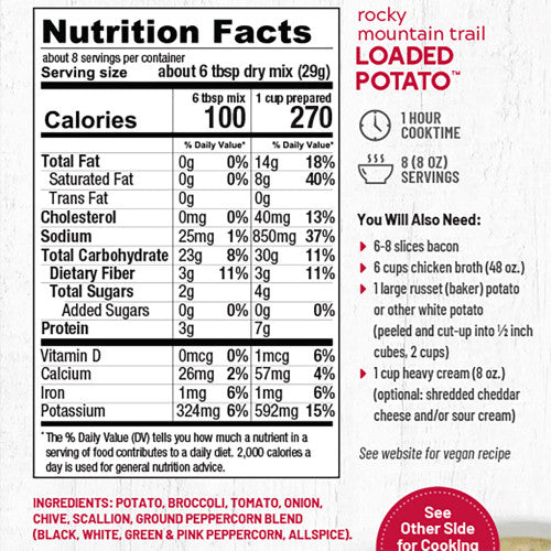 Rocky Mountain Trail Loaded Potato Soup - SALE