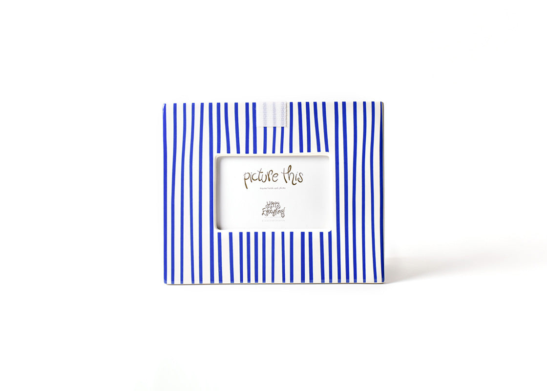Coton Colors - Skinny Stripe Mini Picture Frame - Indigo