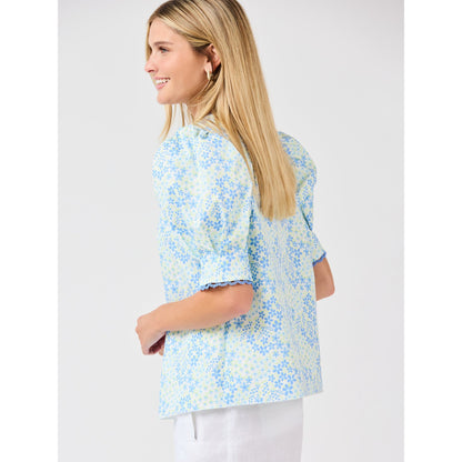 Thea Top – Larkspur Fields Blue Floral - SALE was $58.95