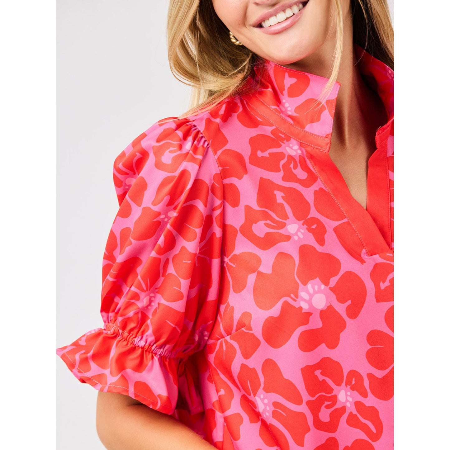 Jessica Top – Garden Samba Pink Floral - SALE was $54.95