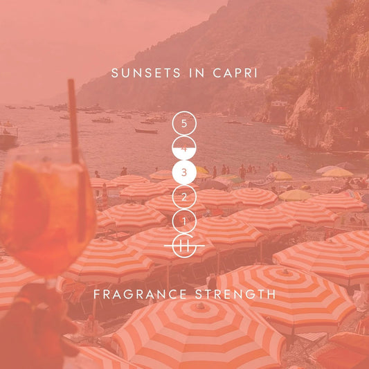 Glasshouse Fragrances - Sunsets in Capri White Peach & Sea Breeze Soy Candle