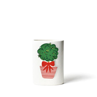 Coton Colors - Mini Oval Vase - White Small Dot