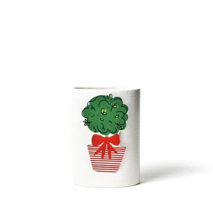 Coton Colors - Mini Oval Vase - White Small Dot