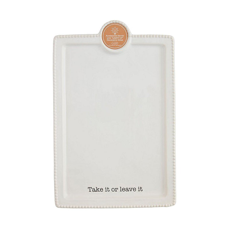 Mud Pie - Circa Accessory Platter ‘Take it or Leave it’