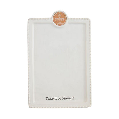 Mud Pie - Circa Accessory Platter ‘Take it or Leave it’