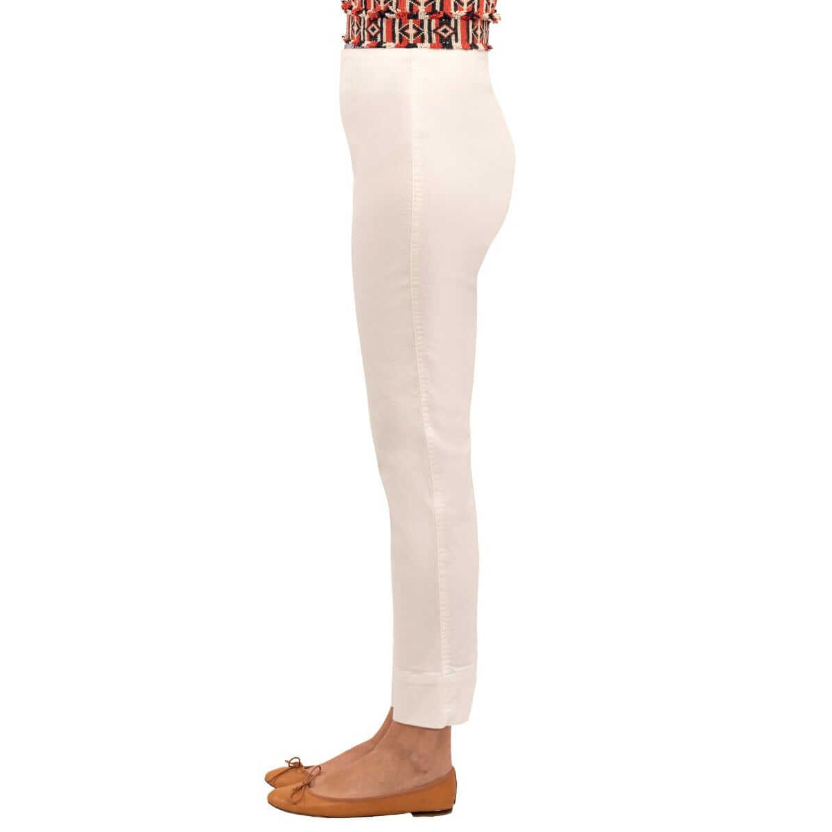 Gretchen Scott - Gripeless Denim Pull On Pants - White