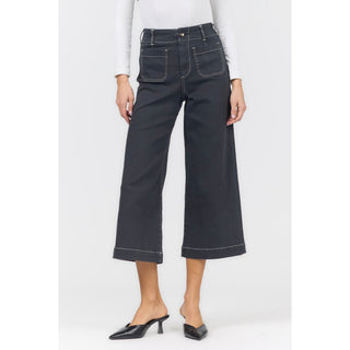 Dear John - Audrey Wide Leg Jeans – Washed Black