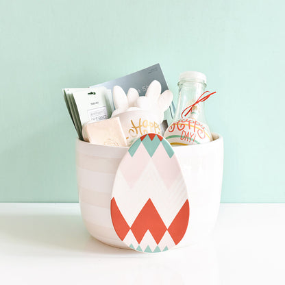 Coton Colors - Happy Everything Big Bowl - White Stripe