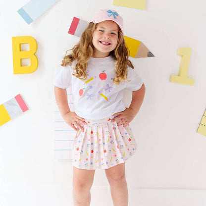 Ditsy Floral Back To School Short Sleeve T-Shirt - SALE