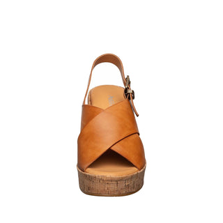 Antelope - H34 Aly - High Platform Cork Wedge - Tan