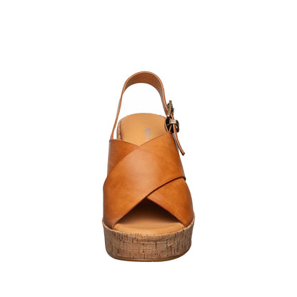 Antelope - H34 Aly - High Platform Cork Wedge - Tan