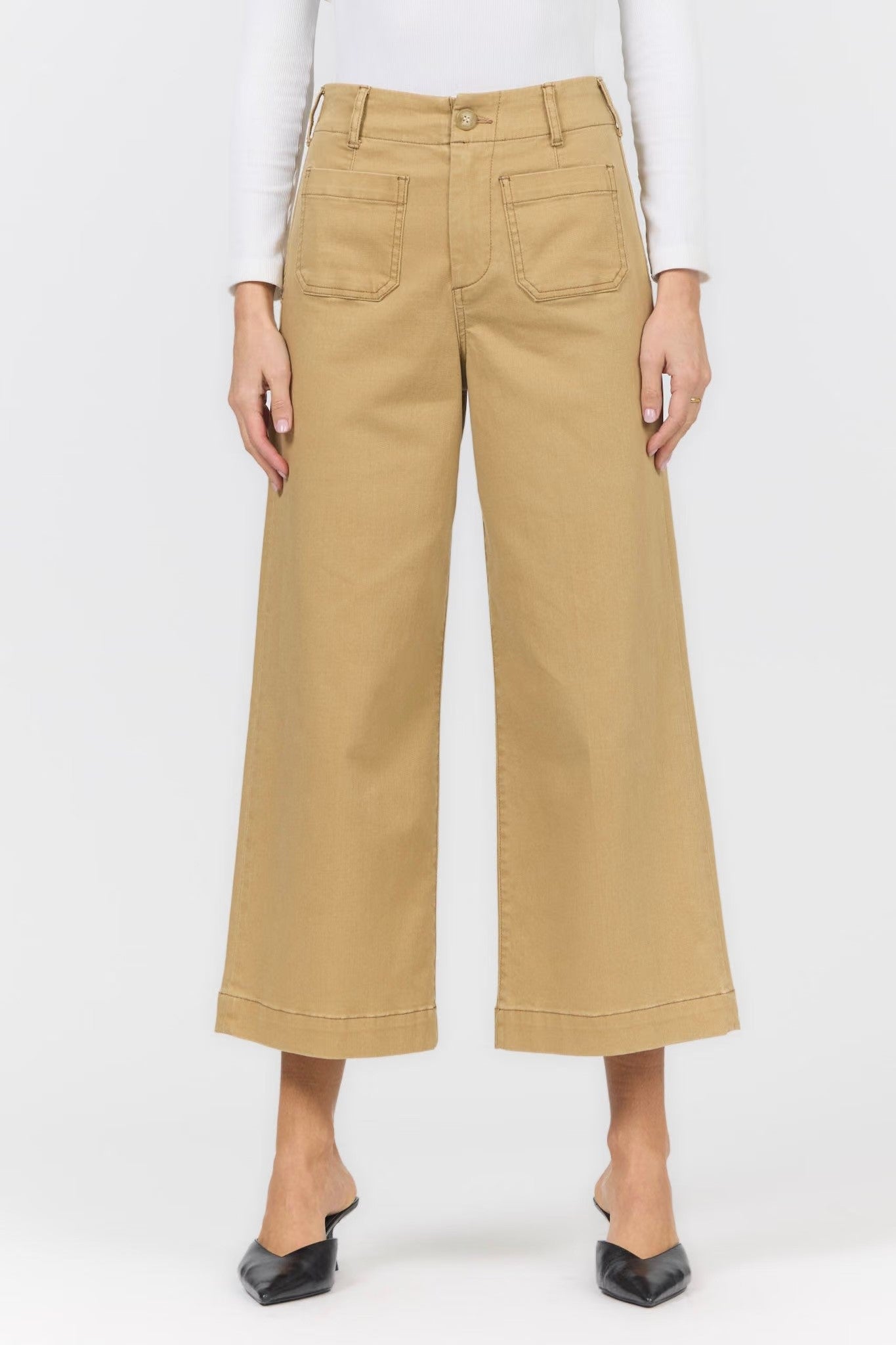 Dear John - Audrey Wide Leg Jeans – Khaki