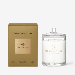 Glasshouse Fragrances - Kyoto in Bloom Candle | Camellia & Lotus
