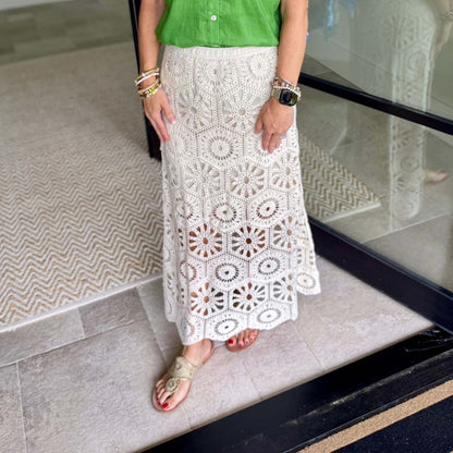 Natura, Crochet Maxi Skirt 0053