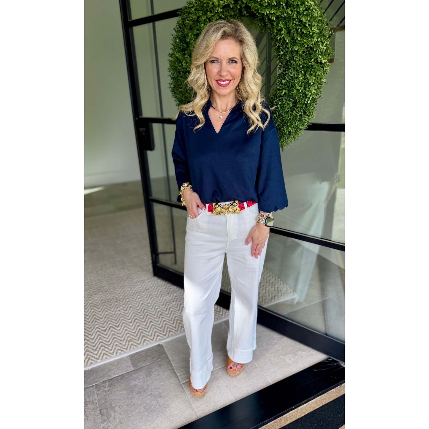 Dear John - High Rise, Cropped, Wide Leg, Audrey Jeans 120 - White