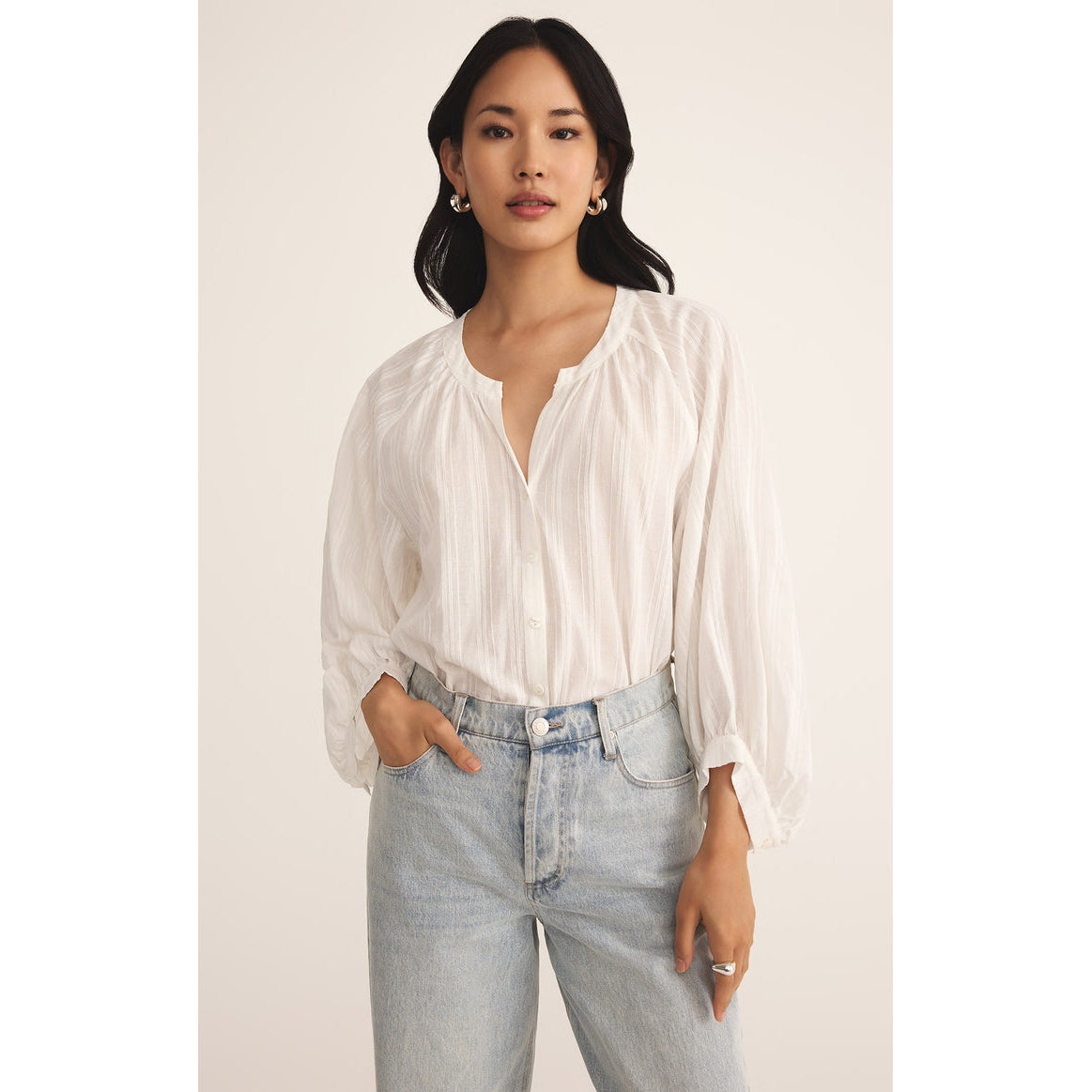 Z Supply - Wren Button Up Top 1300 - White