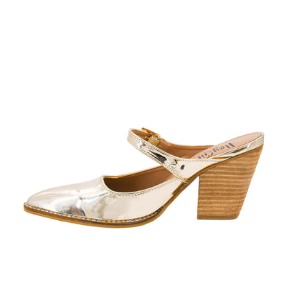 Corkys Footwear -  Sober Up Heeled Mule – Gold