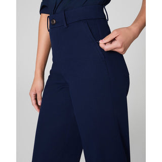 SPANX - SPANXsupersmooth™ Stretch Twill Cropped Wide Leg Pants 2141 - Navy