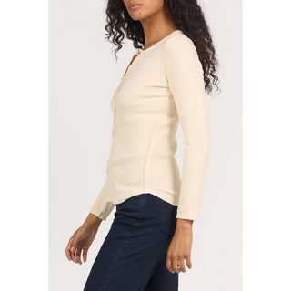 Dear John - Edie Long Sleeve T-Shirt Top 2209 - Whitecap Grey