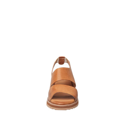 Antelope - B71 Paige Low - leather slingback platform sandals - Tan