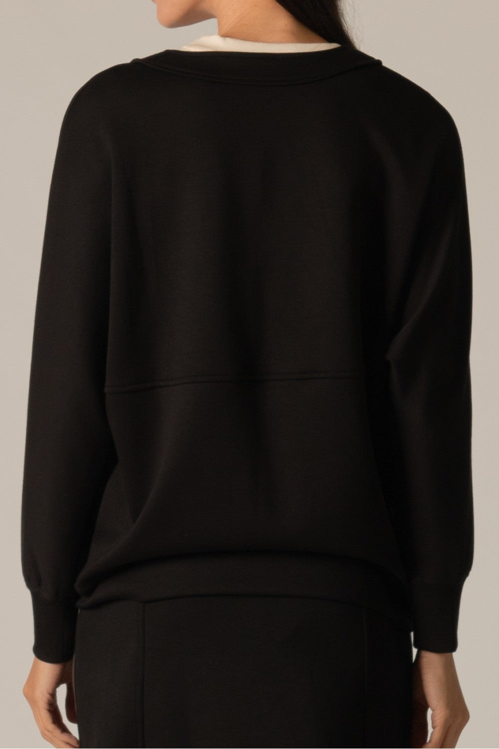 BYC - Butter Modal, Novelty Pearl Button Cardigan 0339 - Black