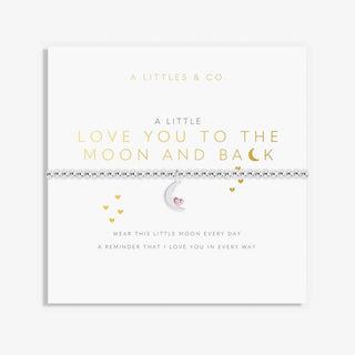 ‘Love You to the Moon and Back’ - 2521 - Silver Bracelet