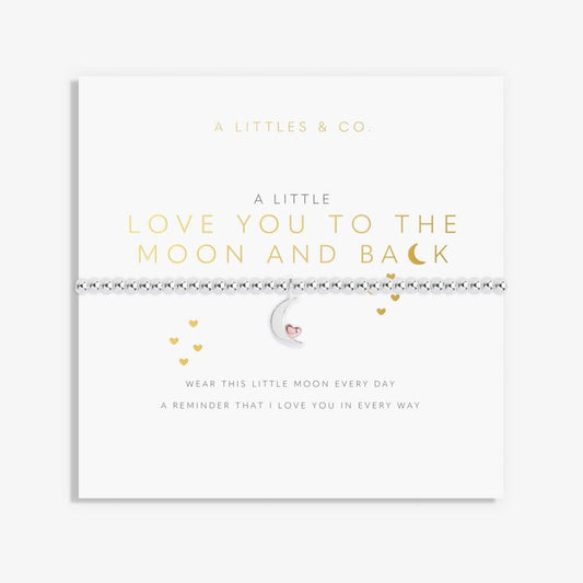 ‘Love You to the Moon and Back’ - 2521 - Silver Bracelet