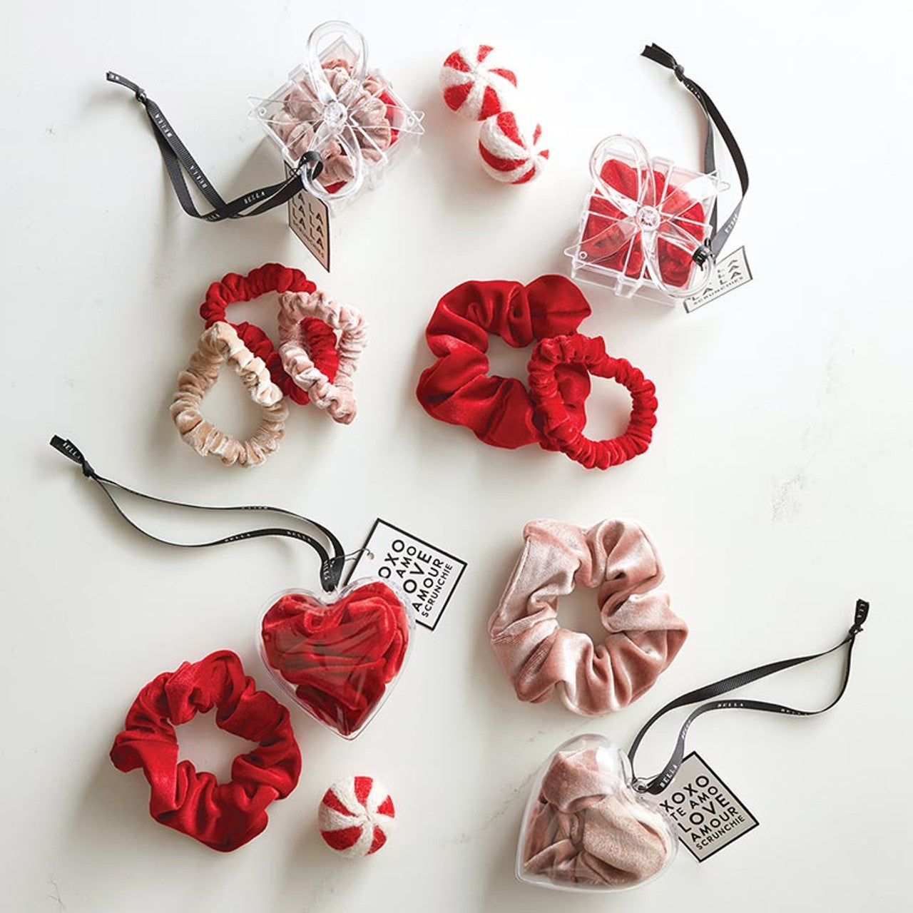 Bella - Large Heart Ornament Scrunchie