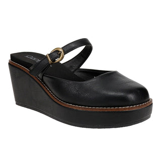 Corkys Footwear -  Me Time Slip-On Wedge Shoe - Black