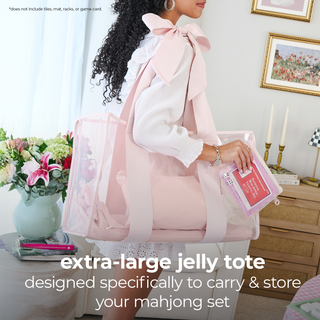 Case-Mate - Mahjong Jelly Tote Set - Ditsy Floral Pink