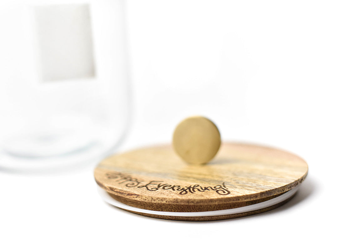 COTON COLORS - Wooden Lid, Glass Jar