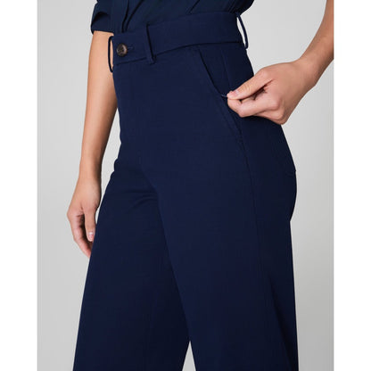 SPANX - SPANXsupersmooth™ Stretch Twill Cropped Wide Leg Pants 2141 - Navy