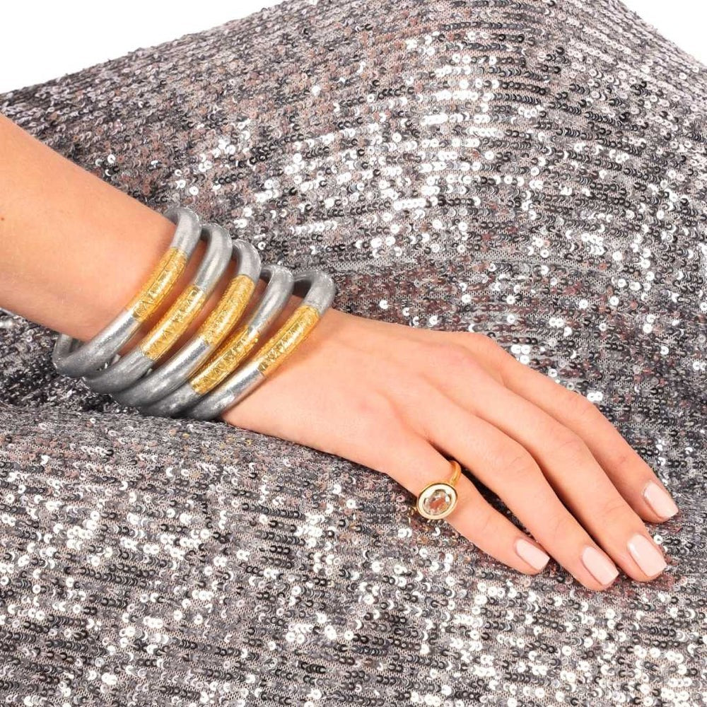 BuDhaGirl - Silver Tzubbie All Weather Bangle® – Serenity Prayer
