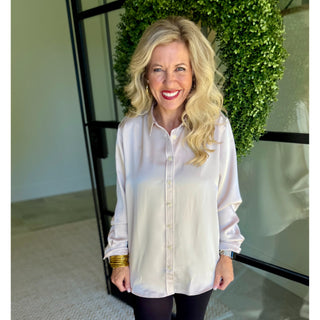 SPANX - Silky Smooth Button Down Top 1680– Birch