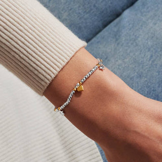 Sparkle Confetti ‘Happy Birthday’ 9738 - Crystal, Gold & Silver Bracelet