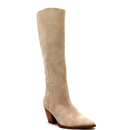 Matisse - Fern, Suede Boot w Heel - Natural..